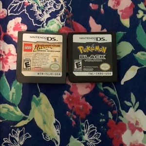 Nintendo DS Pokemon and Indiana Jones game